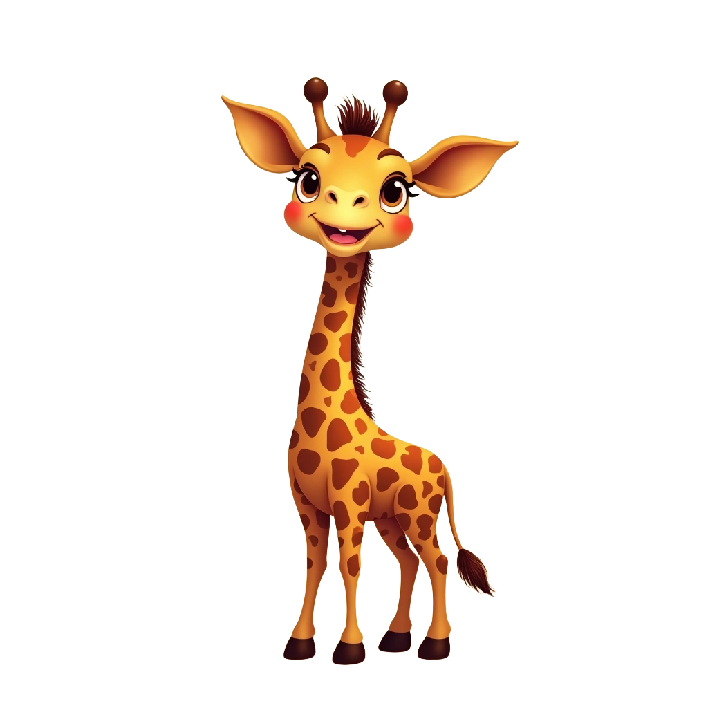 Cute Cartoon Giraffe